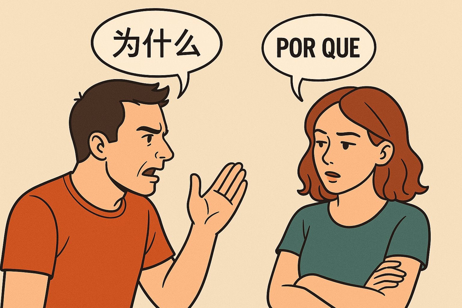 homem discutindo com uma mulher que já perdeu interesse no relacionamento