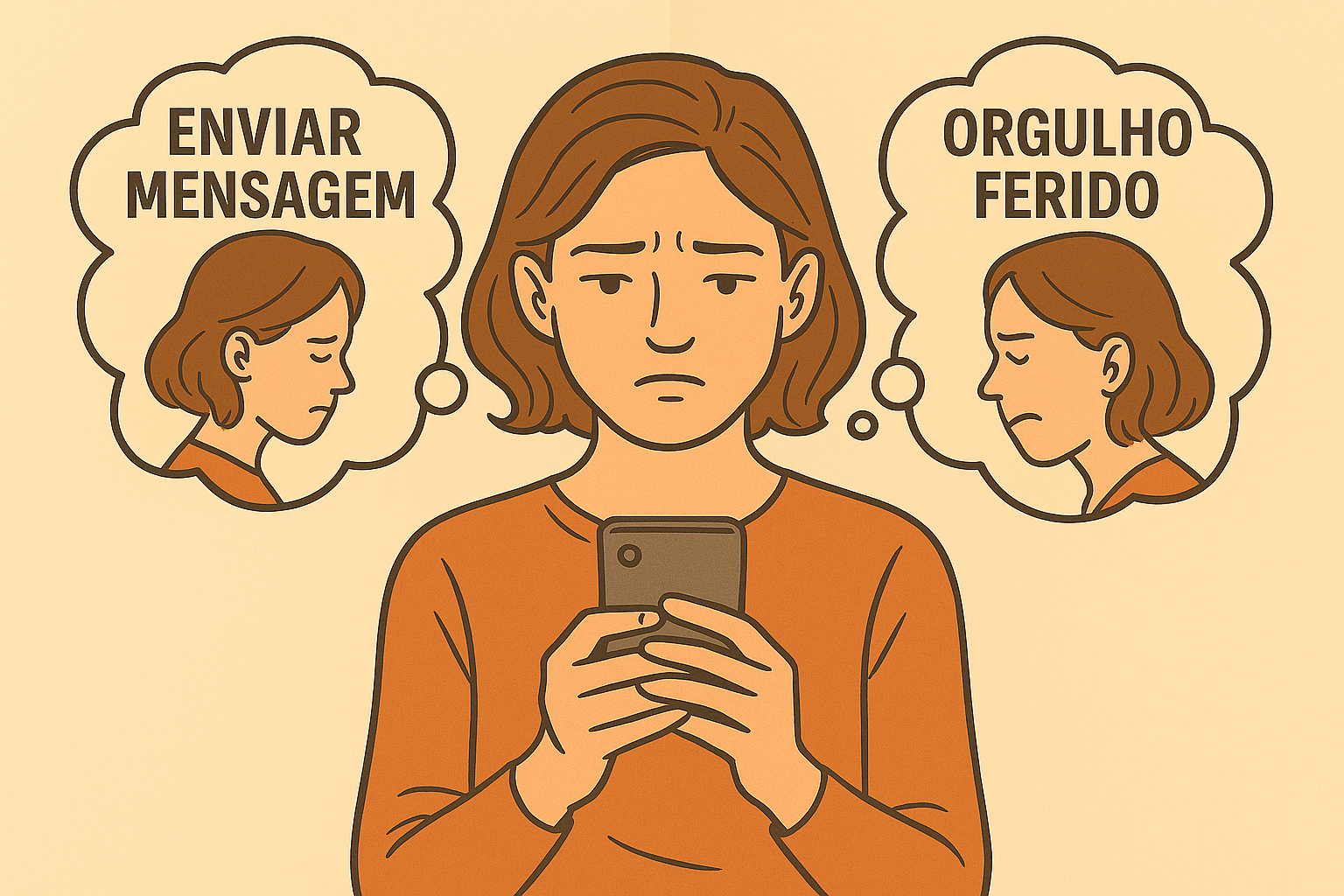 quando o contato zero é bem aplicado, a mulher começa a pensar melhor sobre a distância.